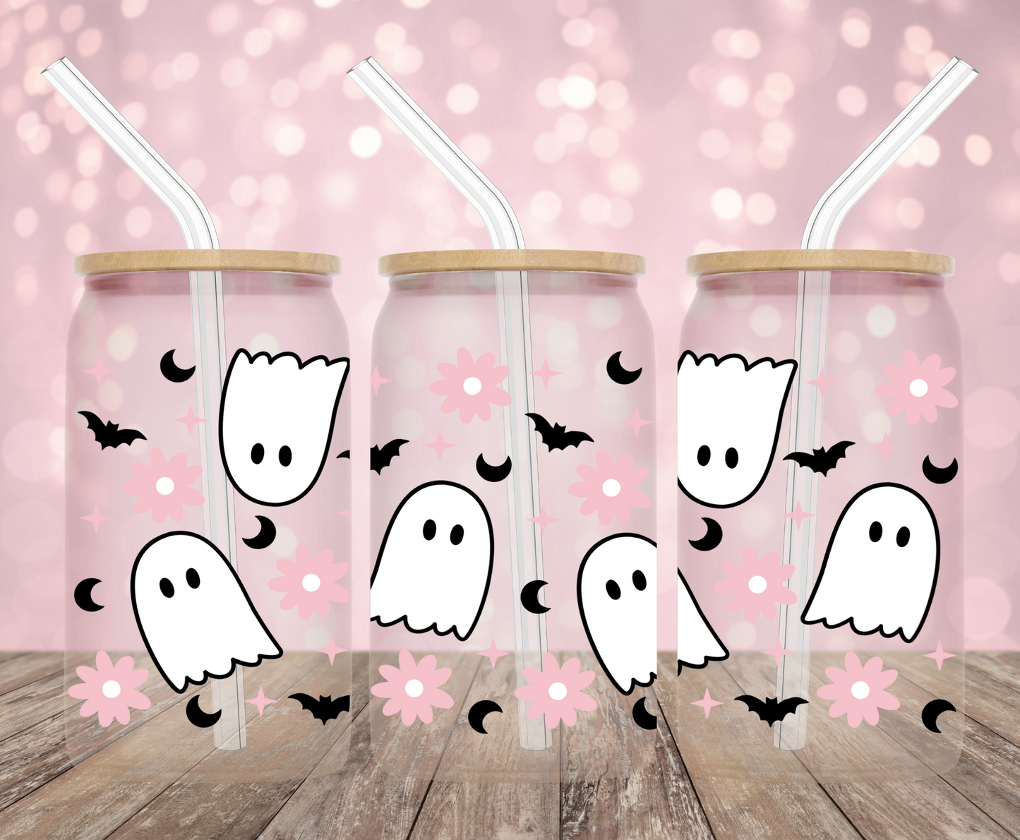 Ghosts and Flowers UV DTF Wrap