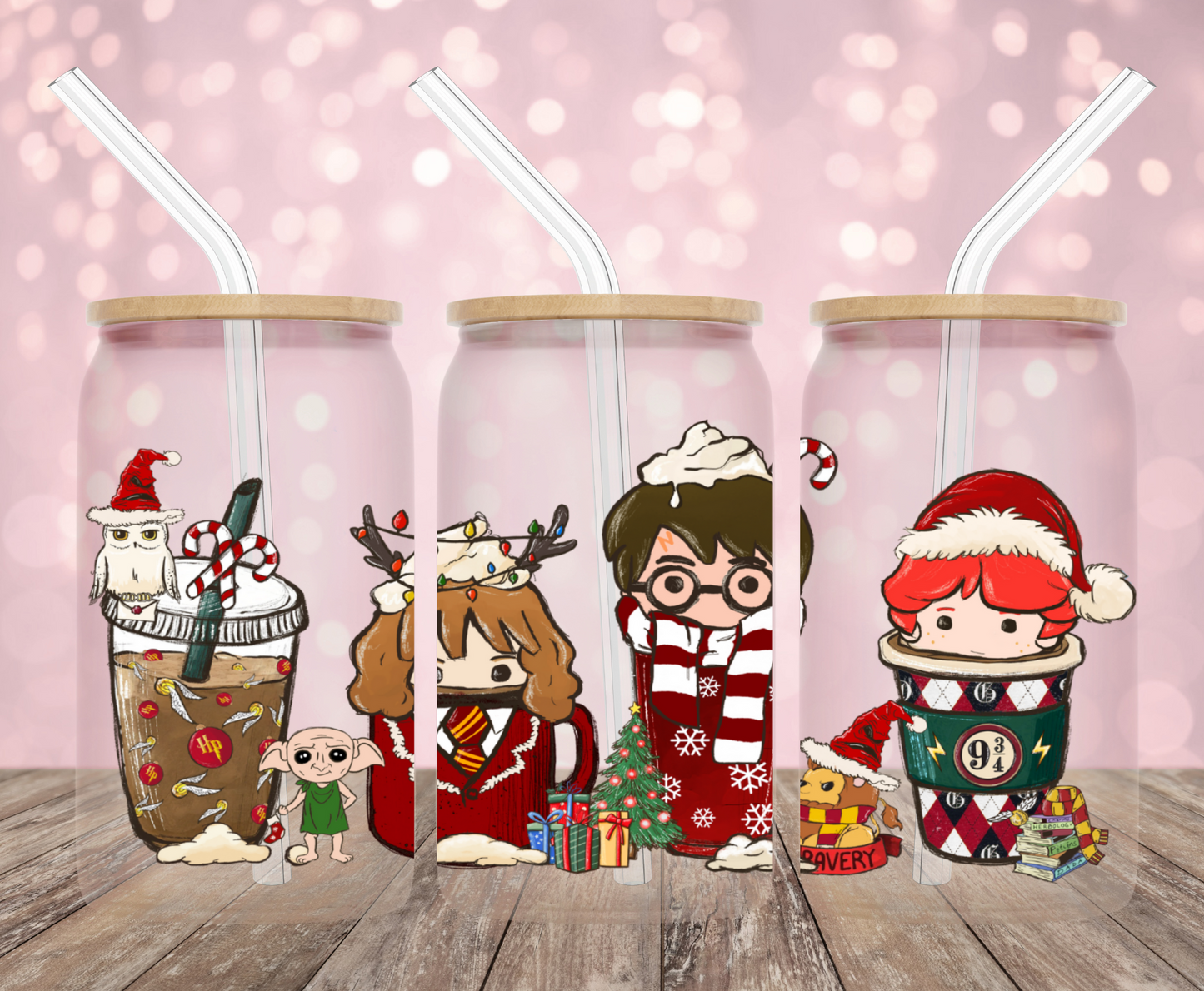 Wizard Christmas Latte UV DTF Wrap