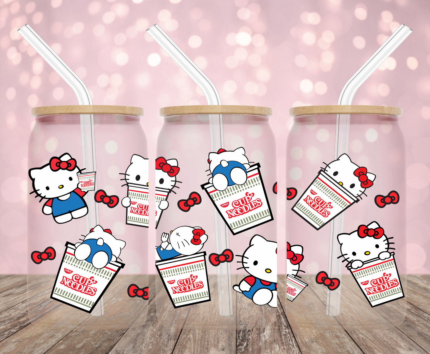 Kawaii Noodles UV DTF Wrap
