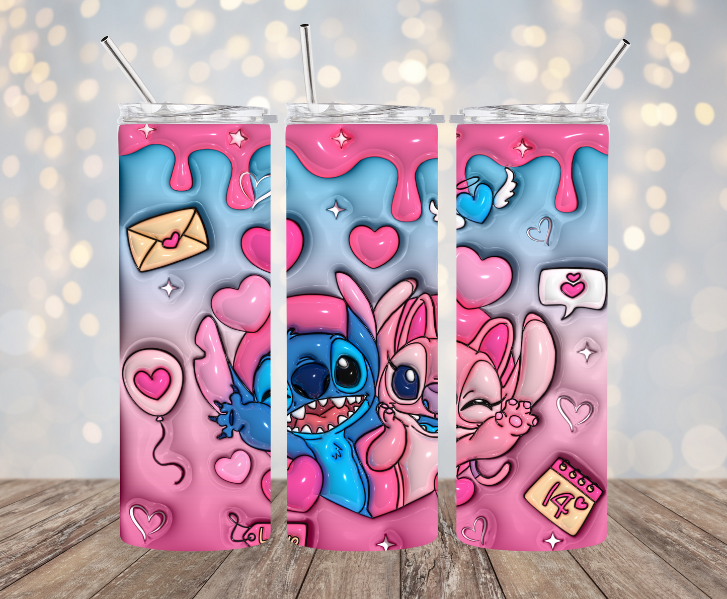 Alien Love 3D Tumbler