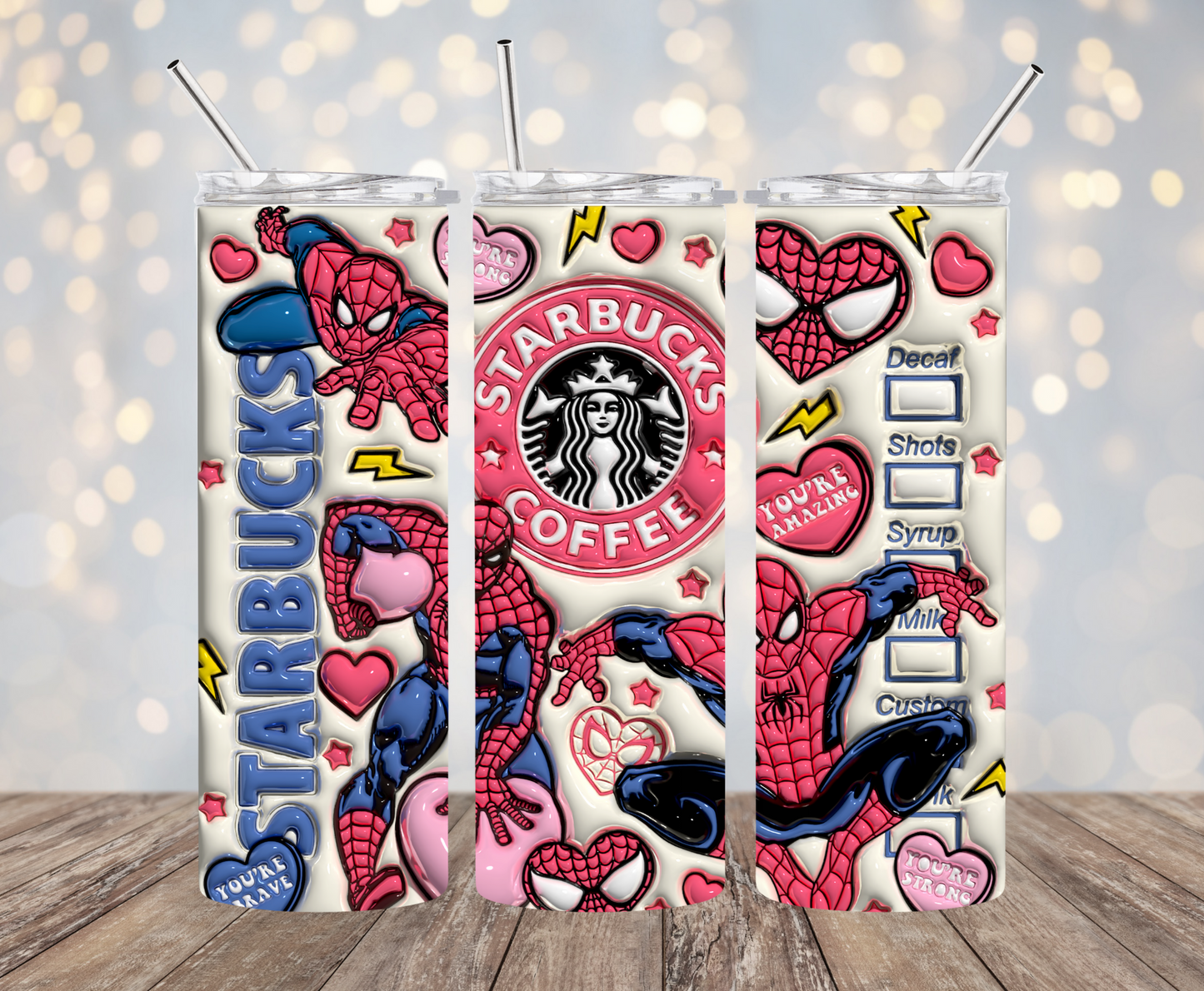 Spidey Self Love Coffee 3D Tumbler