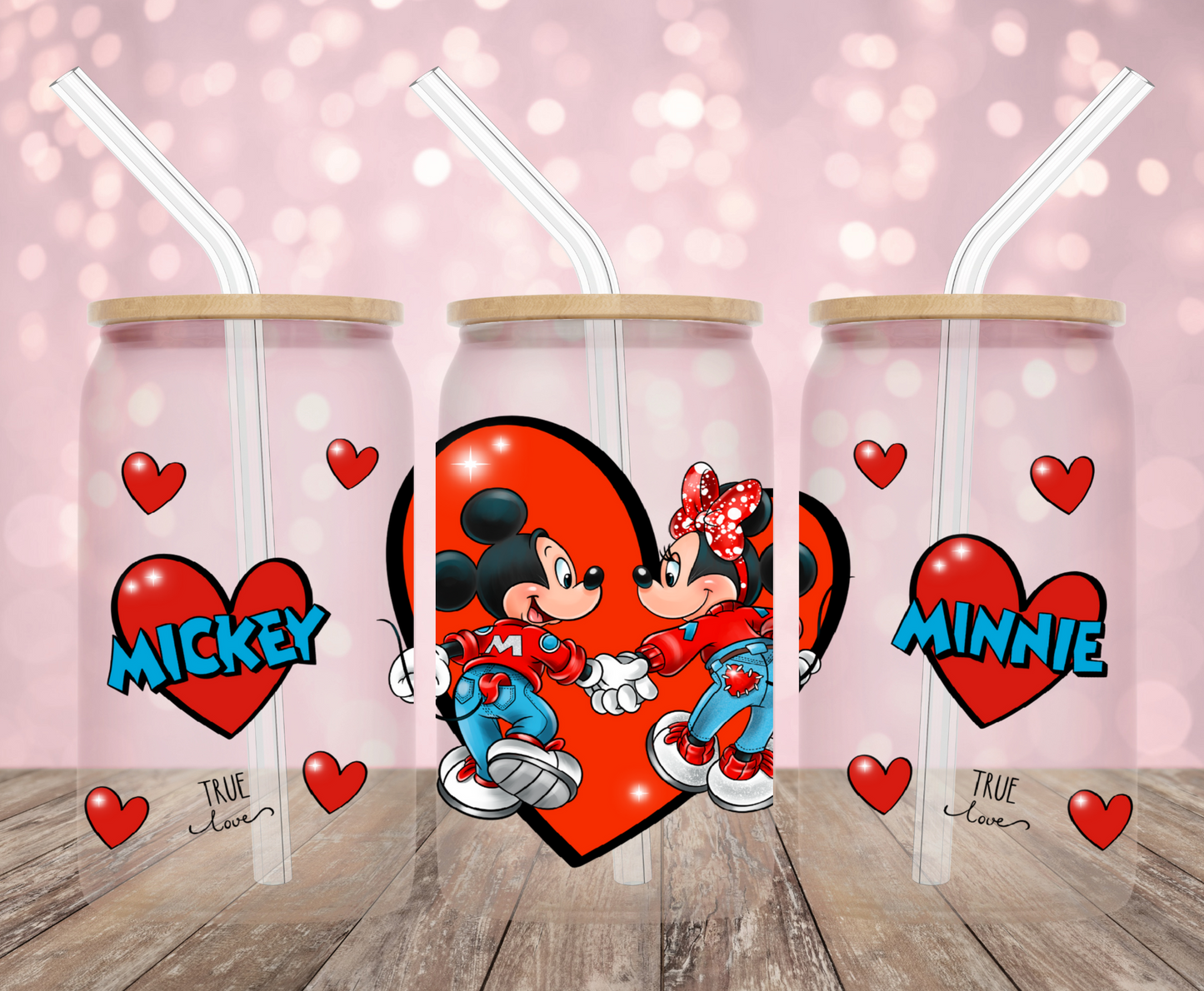 Magic Mouse Hearts UV DTF Wrap