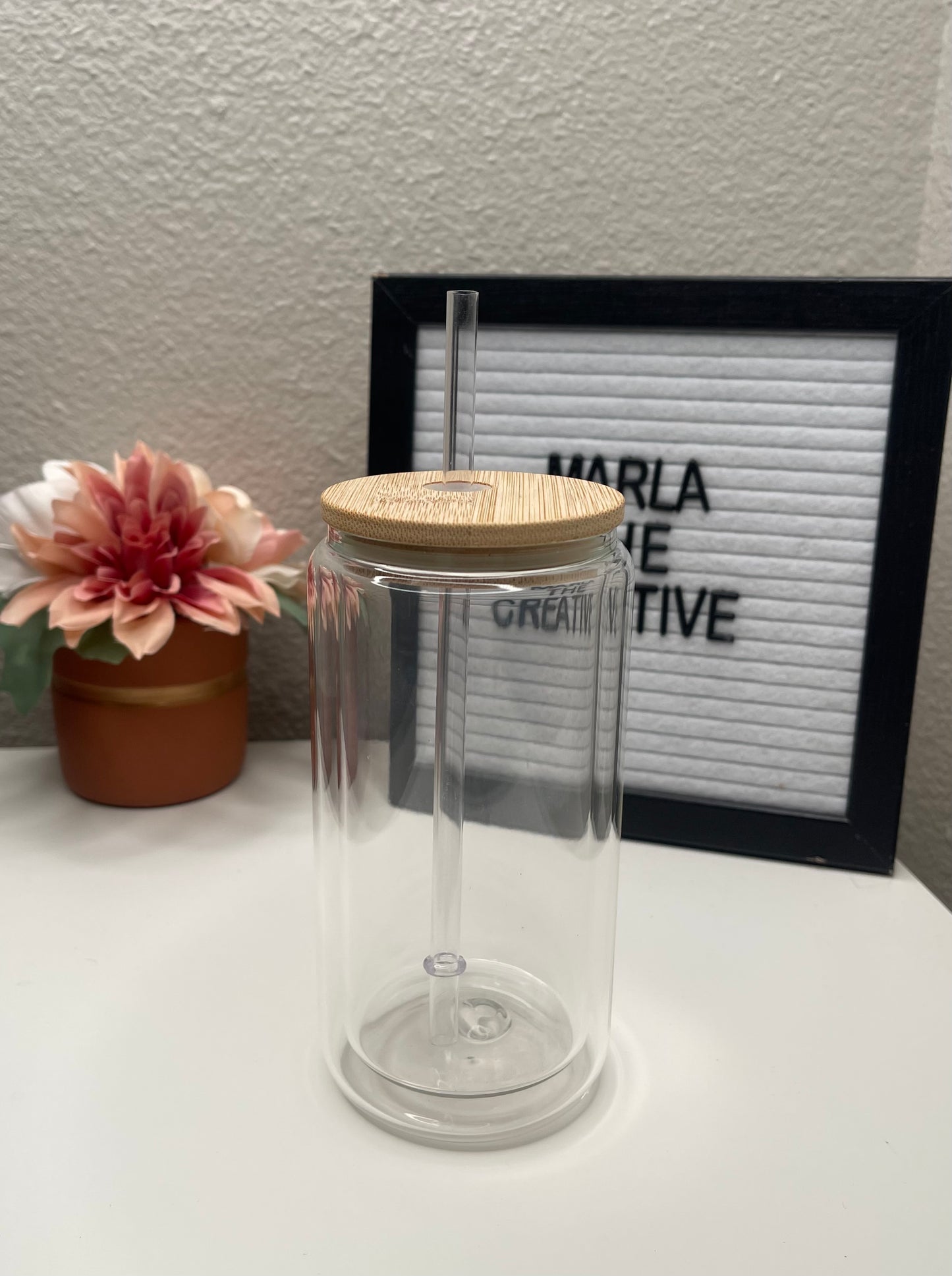 Snow Globe Glass Can 12 oz