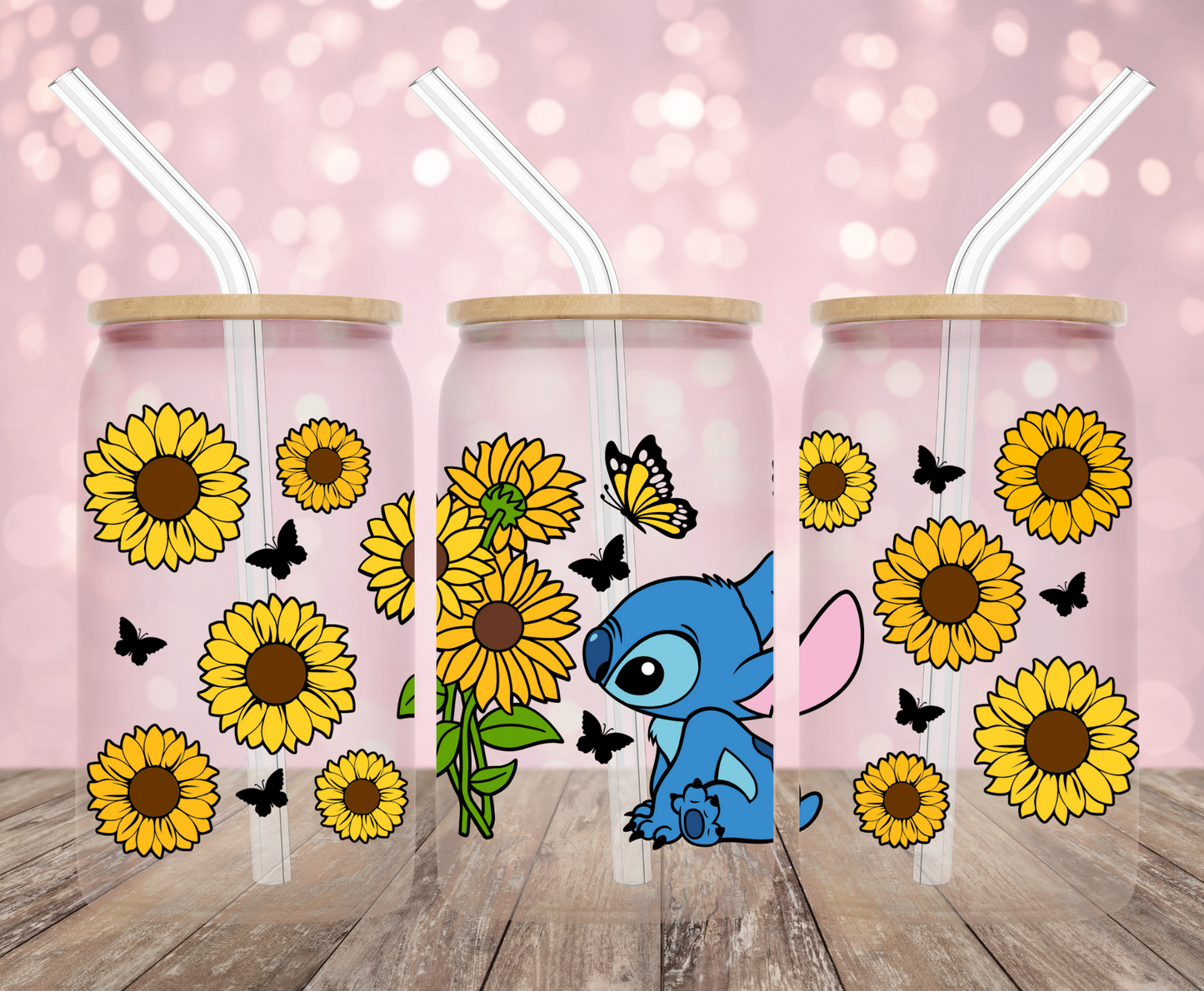 Alien Sunflower Love UV DTF Wrap