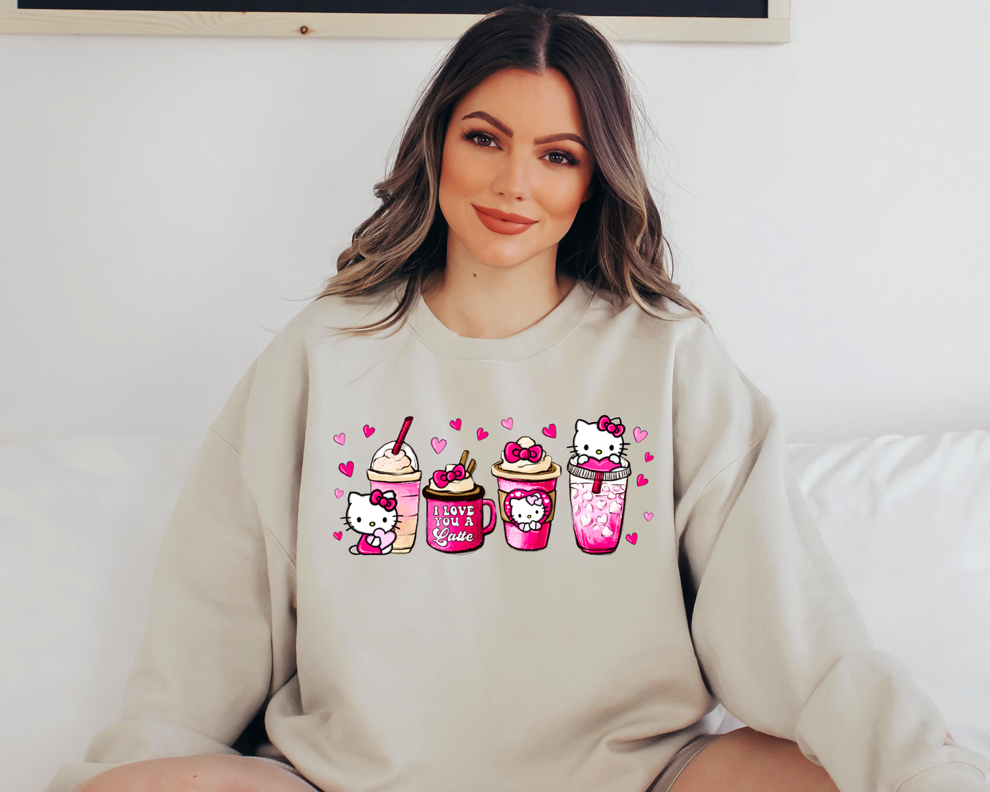 Kawaii Love Latte Crewneck
