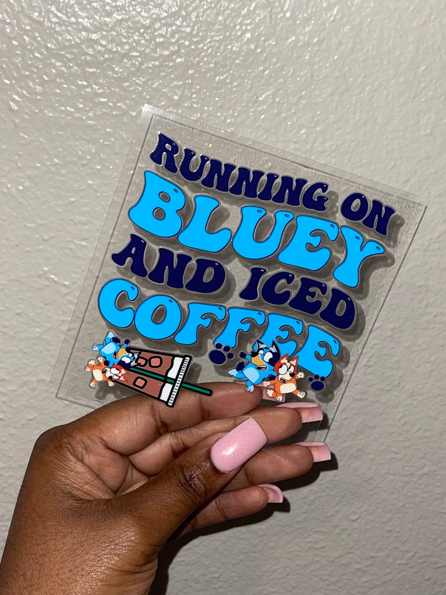 Heelers and Coffee UV DTF Cup and Lid Decal