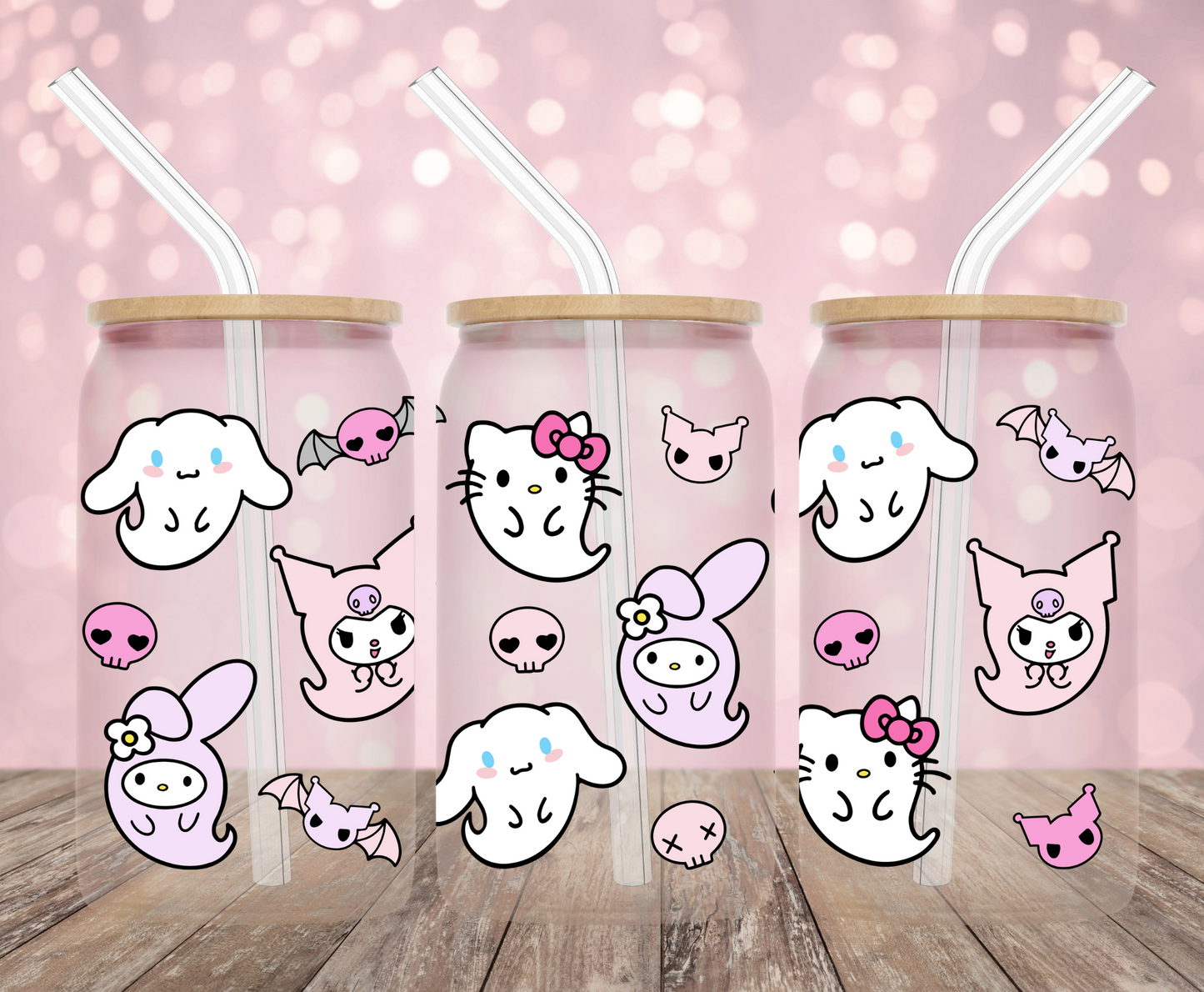 Kawaii Ghosts UV DTF Wrap