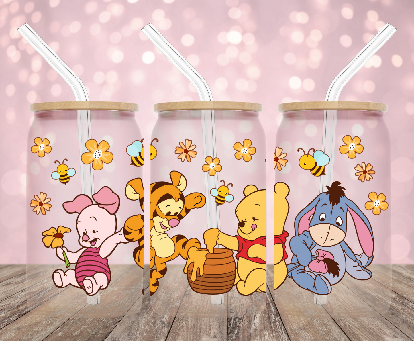 Honey Bear and Friends UV DTF Wrap