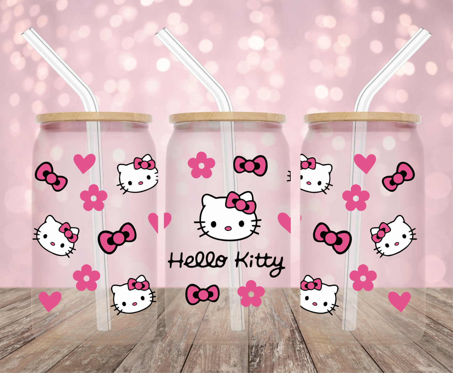 Pink Kawaii UV DTF Wrap