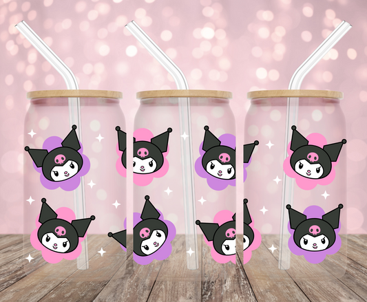 Kawaii Rabbit Flowers UV DTF Wrap