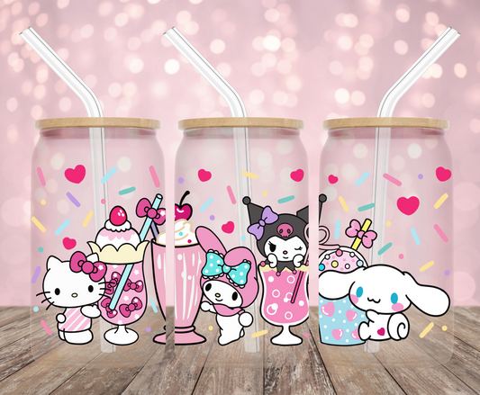 Kawaii Friends Shakes UV DTF Wrap