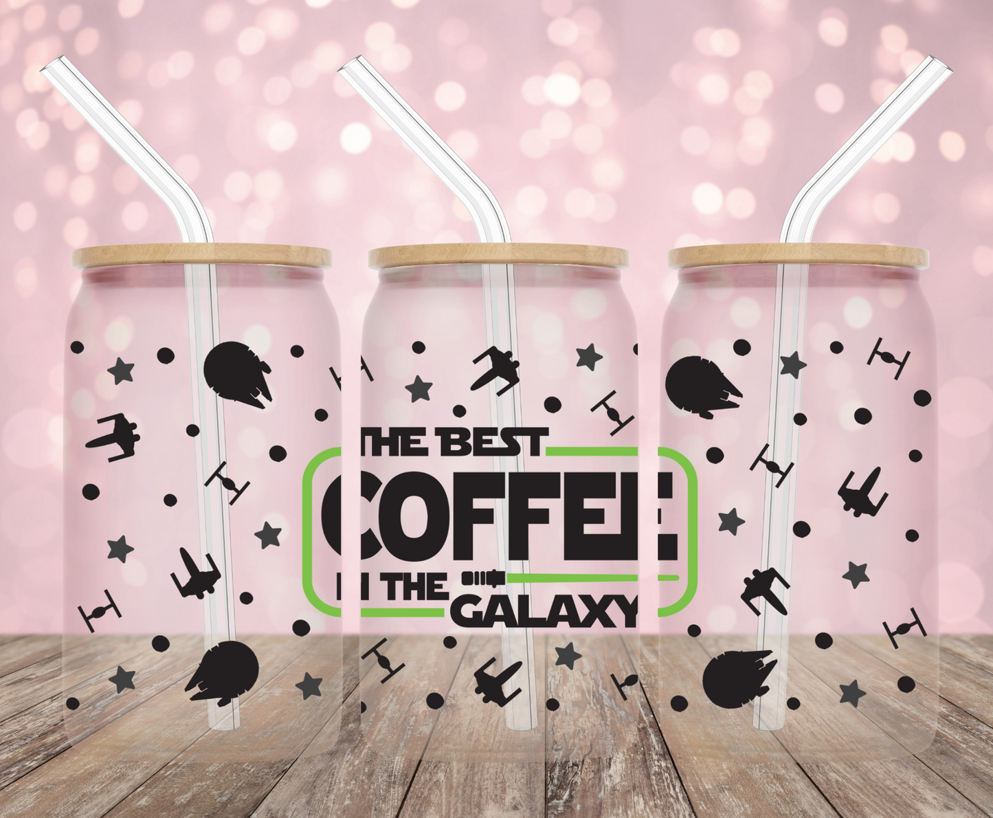 Space Coffee UV DTF Wrap