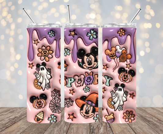 Magic Spooky Friends and Ghosts 3D Tumbler