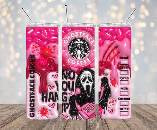 Ghostface Coffee 3D Tumbler