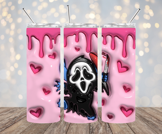 Alien Ghostface Killer 3D Tumbler