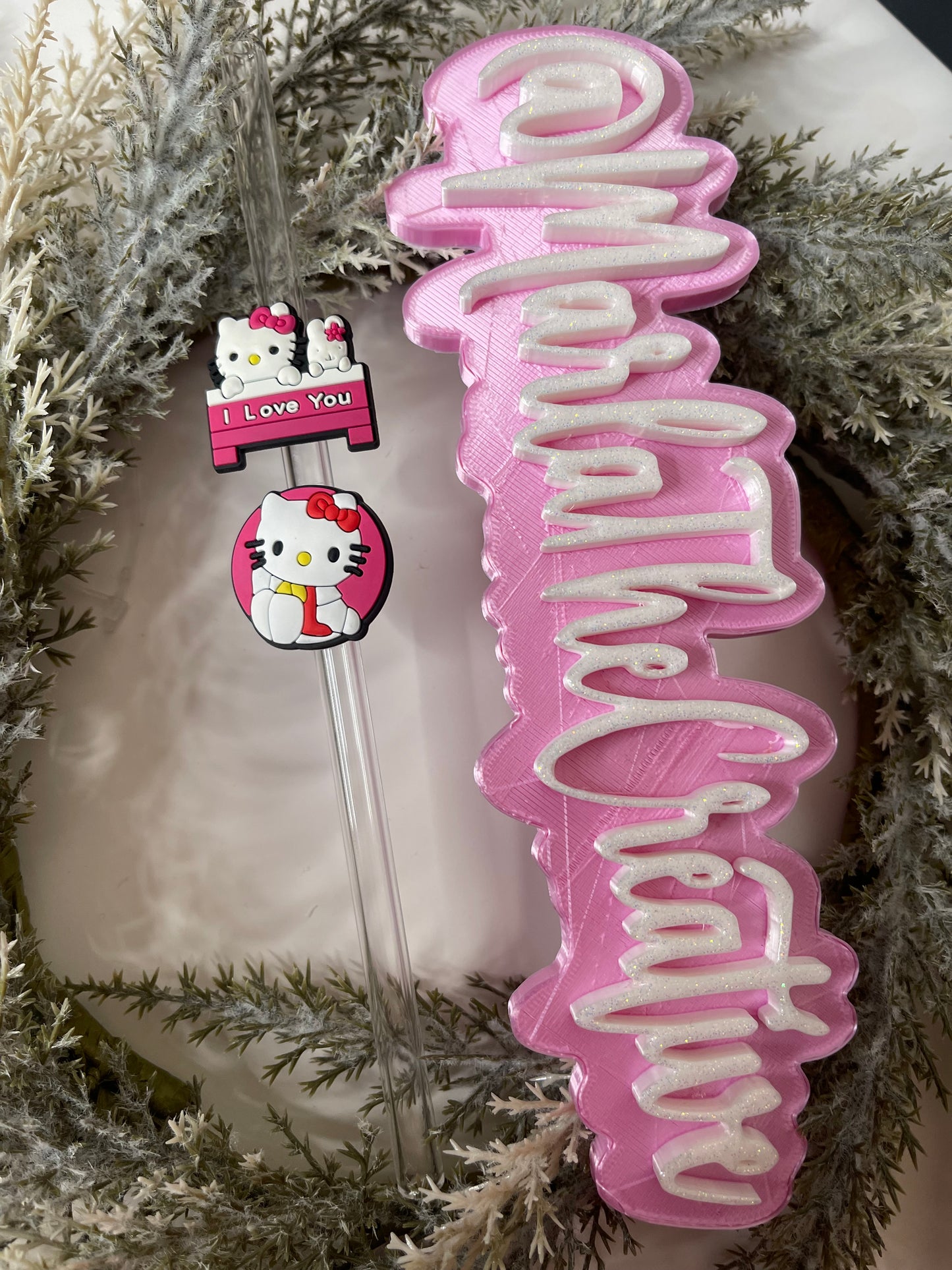 Kawaii Cat Straw Topper