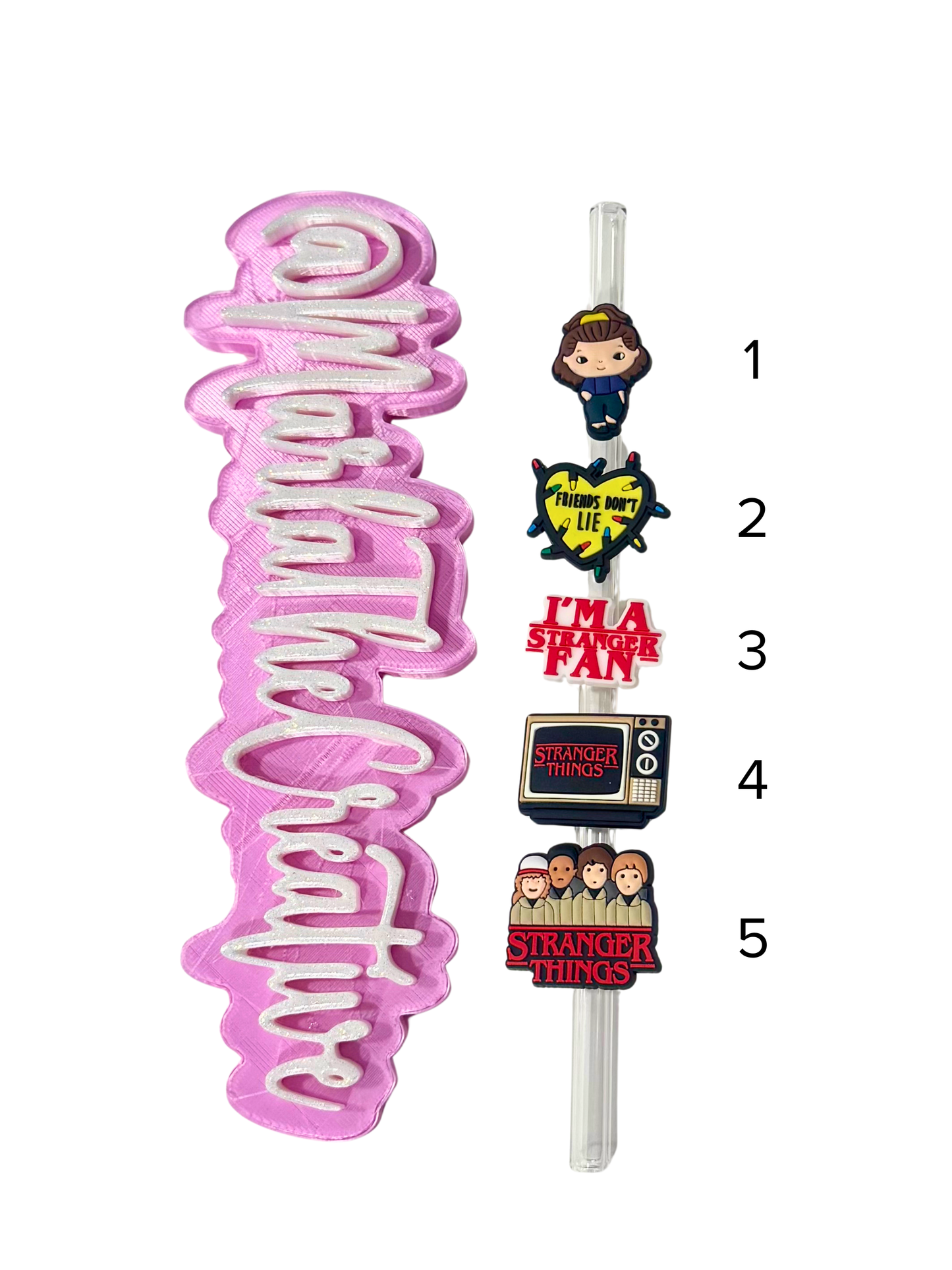 Stranger Things Straw Topper