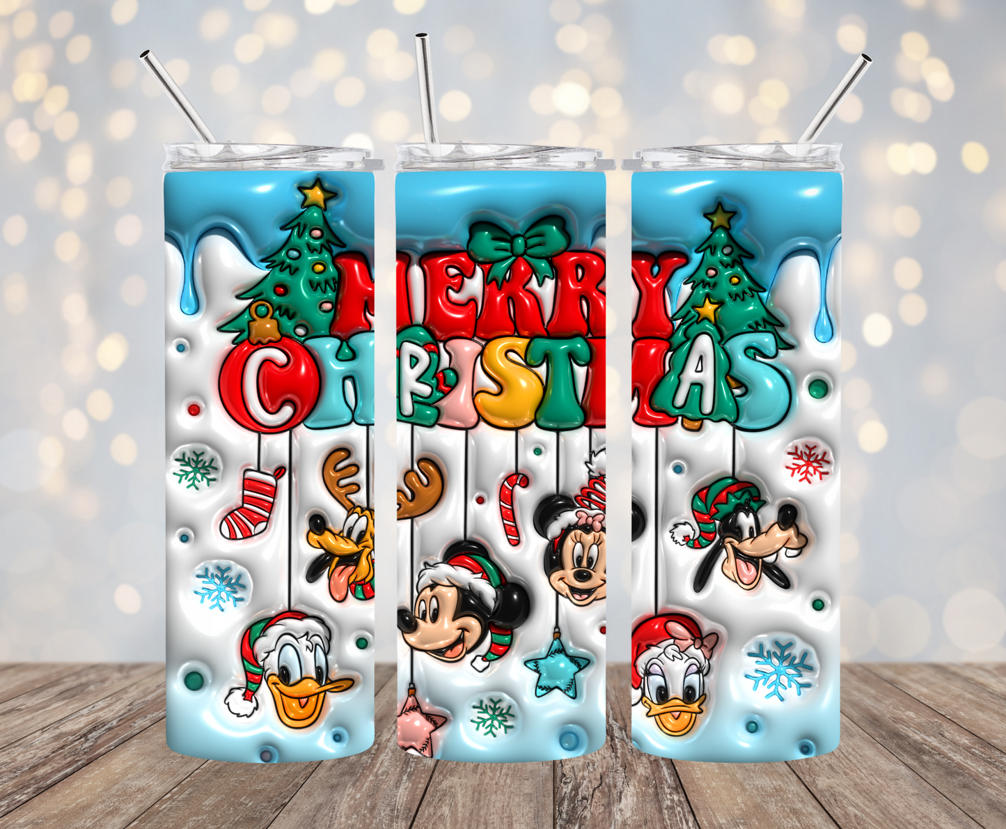 Magic Christmas Friends 3D Tumbler