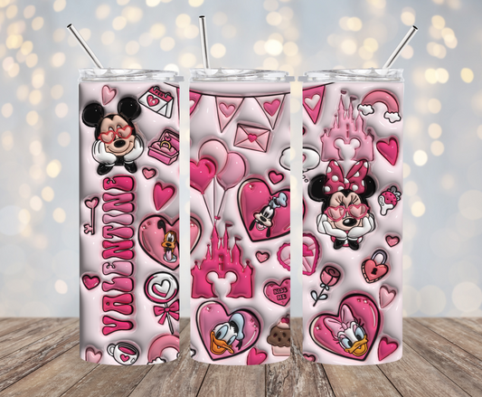 Magic Friends Valentine 3D Tumbler