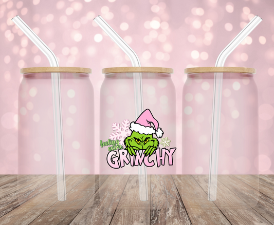 Feeling Grinchy Pink UV DTF Decal