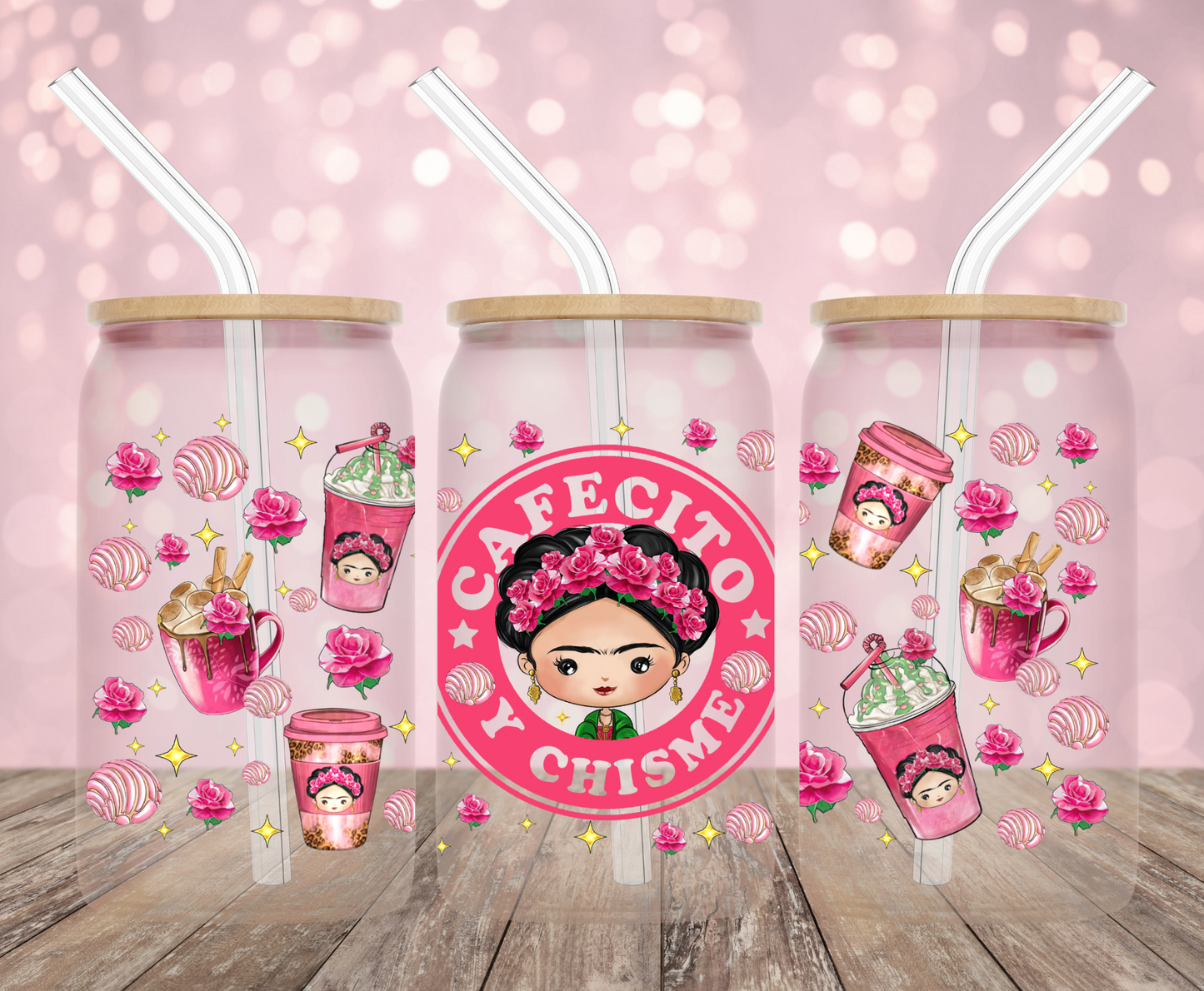 Frida Cafecito Y Chisme UV DTF Wrap