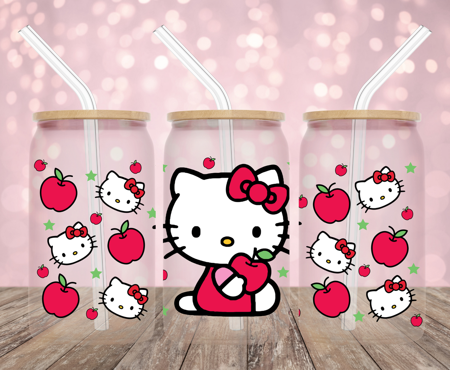 Kawaii Cat Fruit UV DTF Wrap