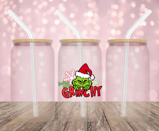 Feeling Grinchy Red UV DTF Decal