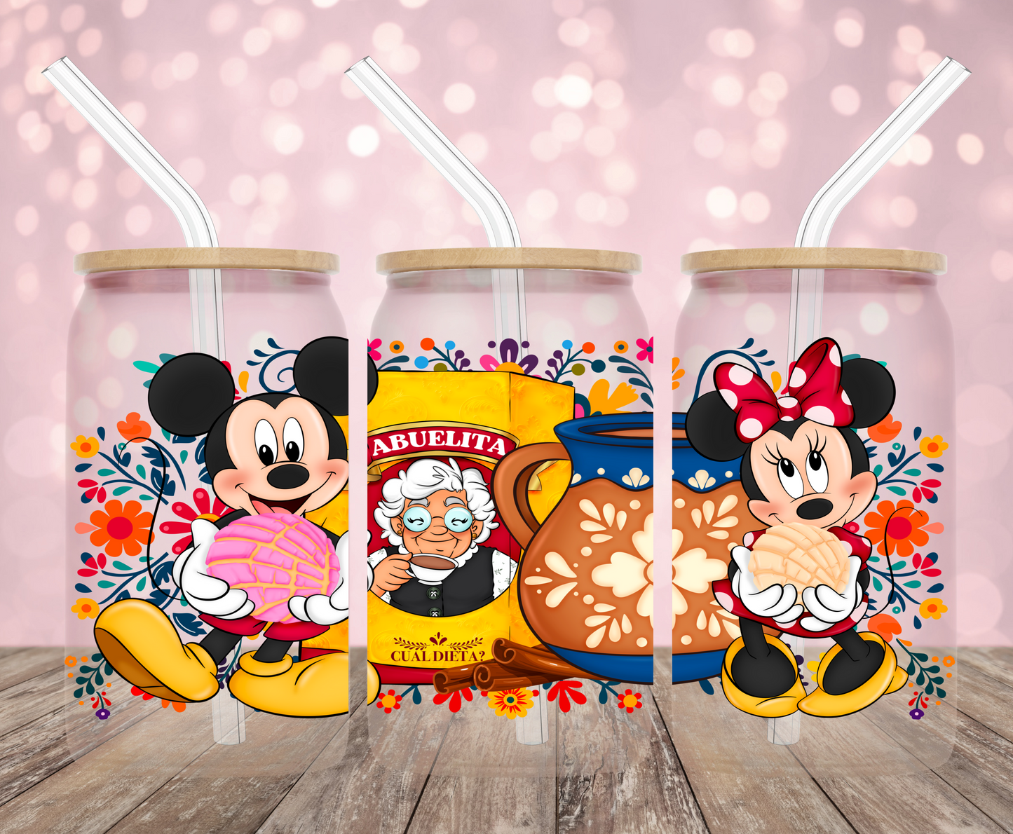 Magic Mouse and Conchas UV DTF Wrap