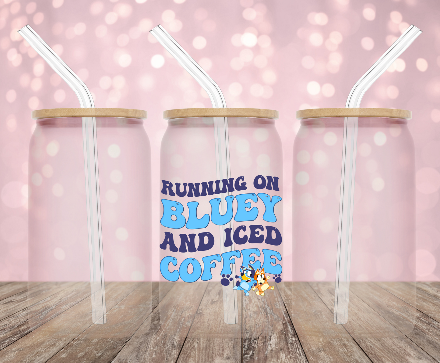 Heelers and Coffee UV DTF Cup and Lid Decal