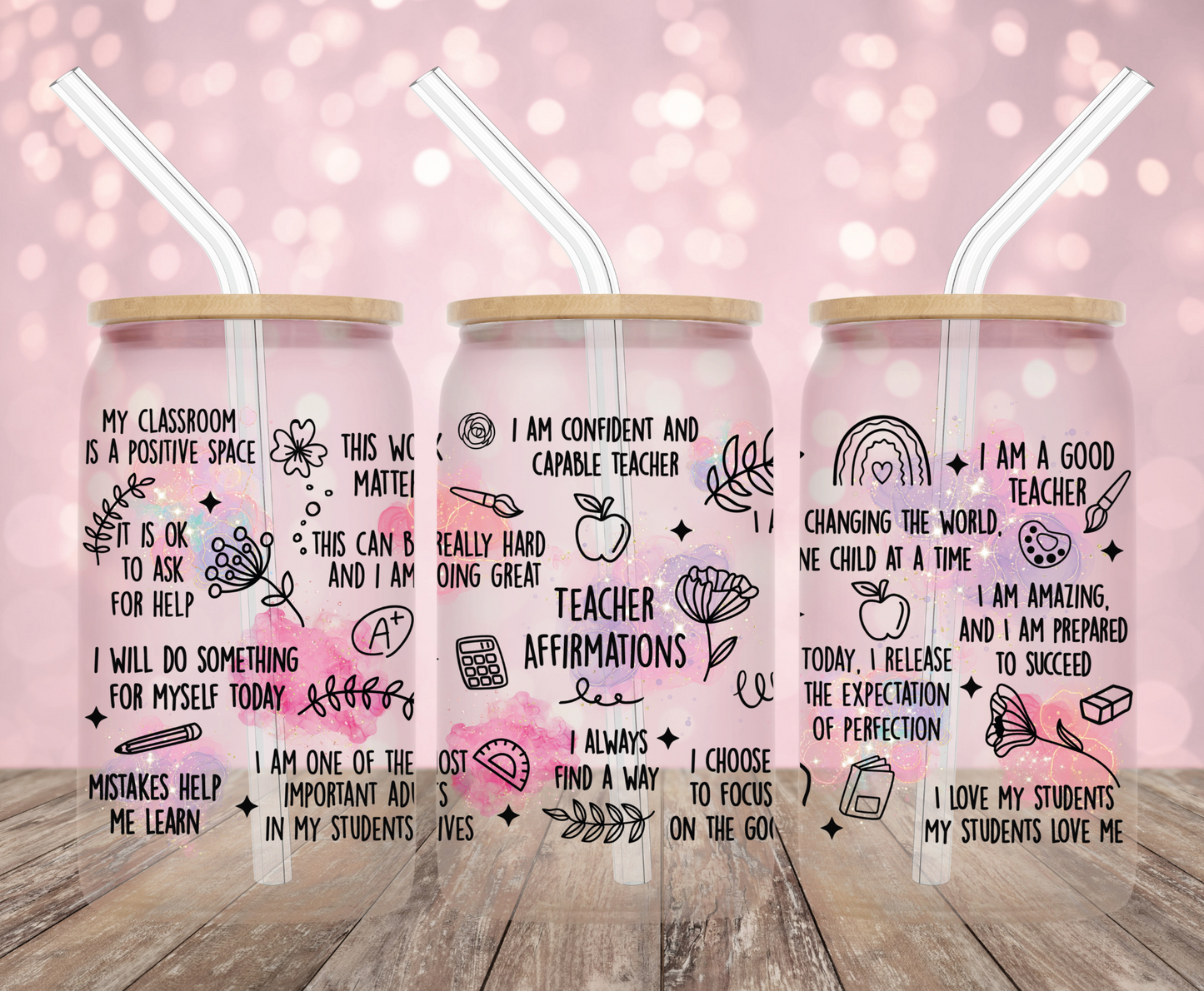 Teacher Love UV DTF Wrap