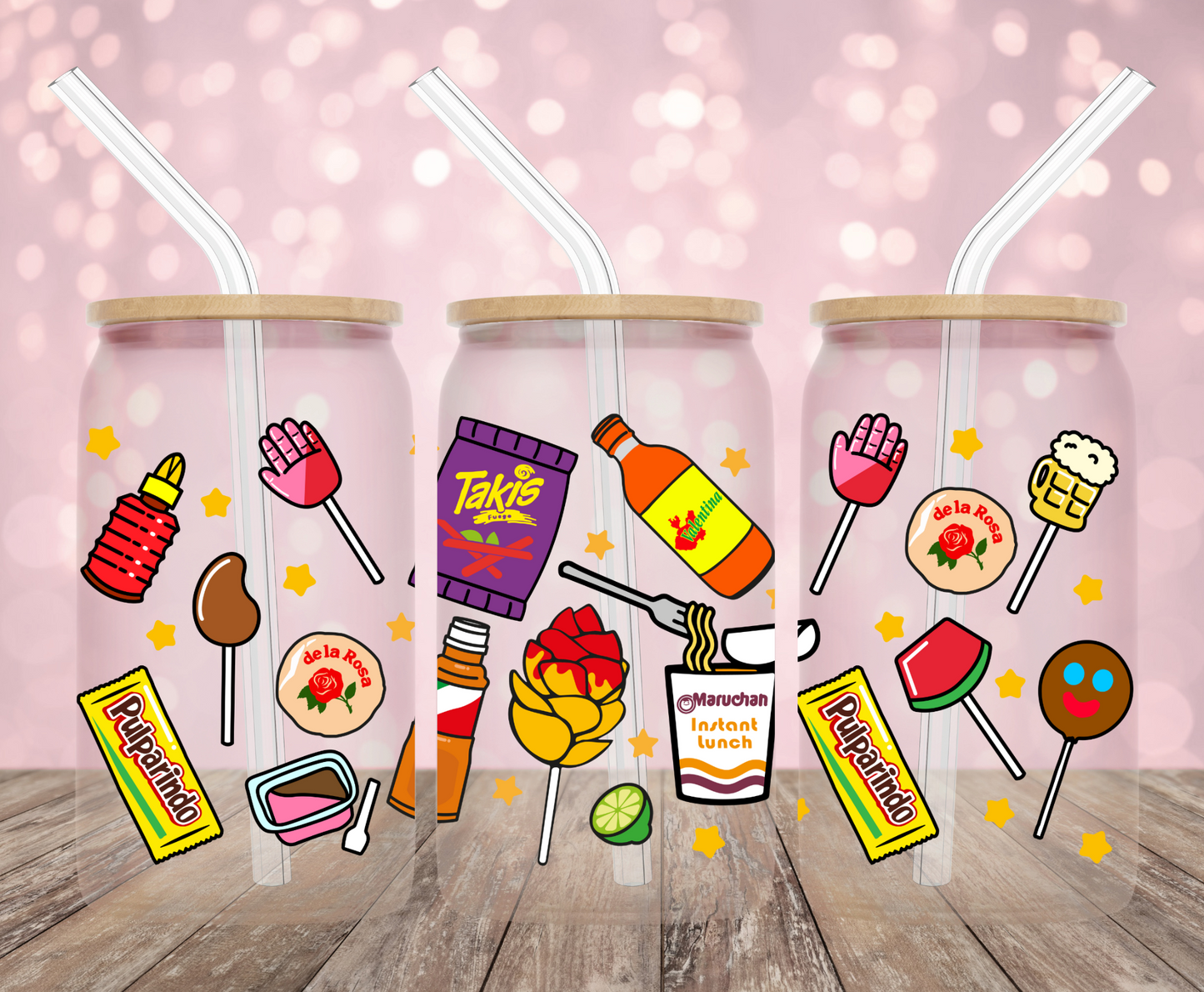Mexican Snacks UV DTF Wrap