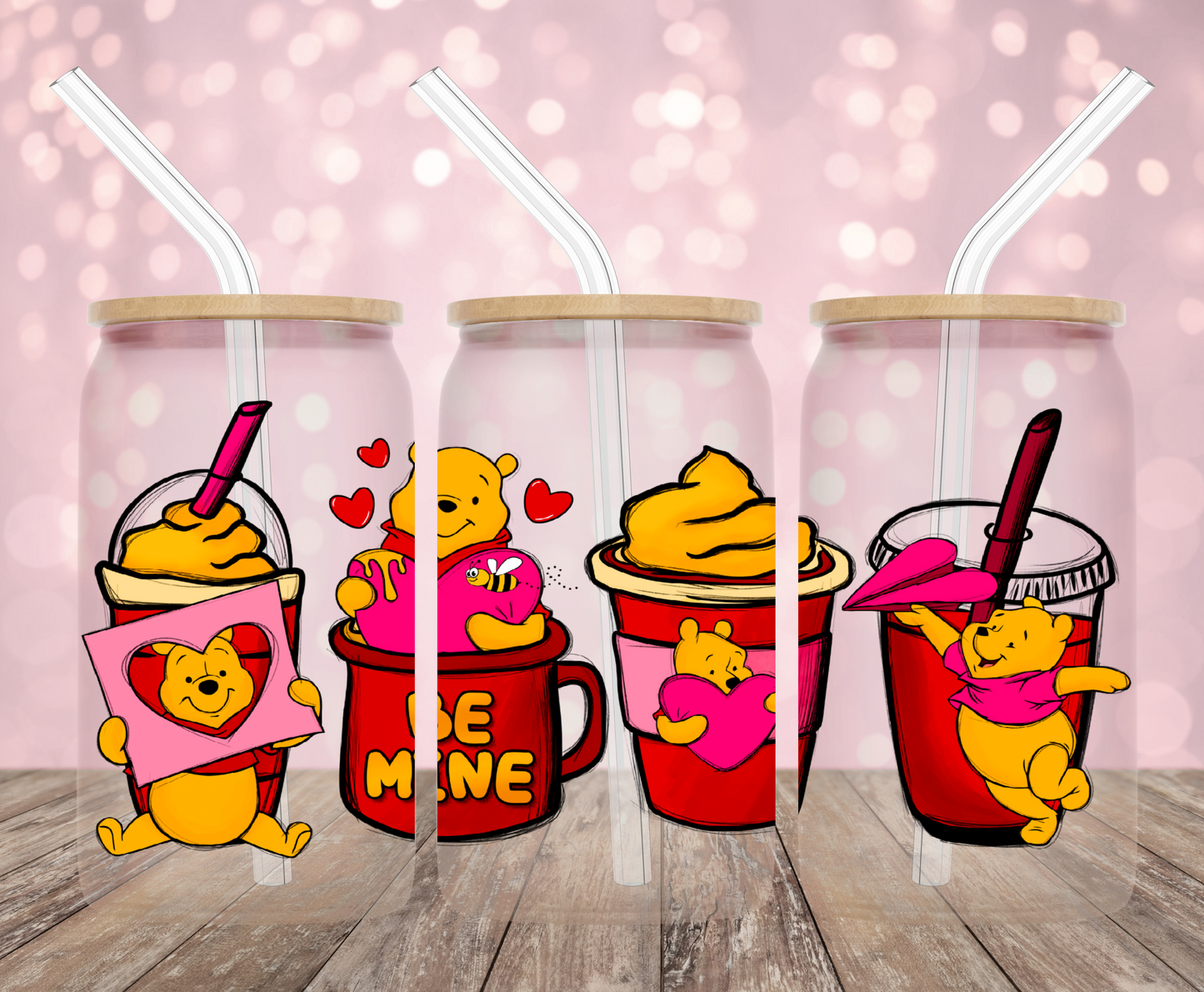 Hunny Bear Love UV DTF Wrap