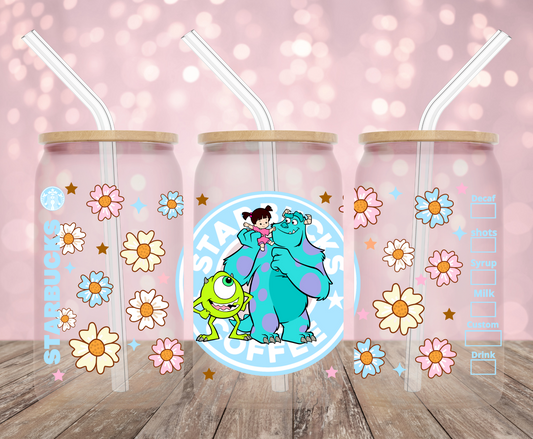 Monsters Coffee UV DTF Wrap