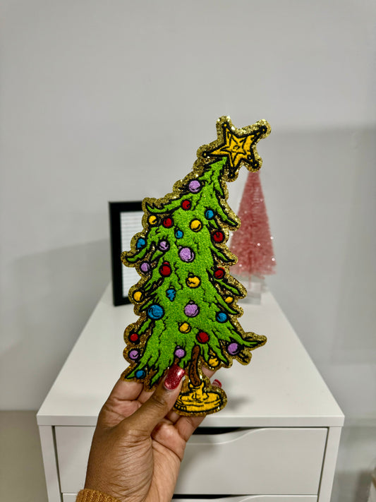 Christmas Tree Chenille Patch