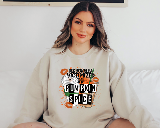 Victimized by Pumpkin Spice DTF Transfer