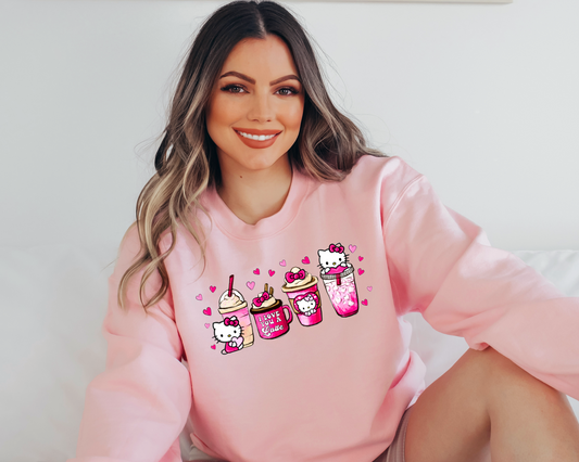 Kawaii Love Latte Crewneck