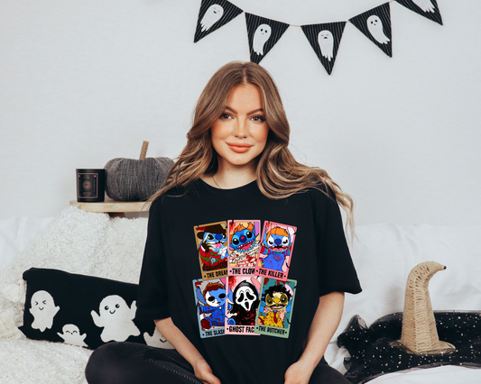 Alien Killer Tarot Cards T-Shirt