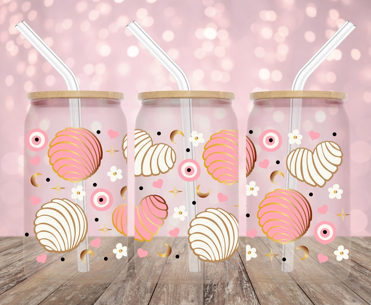 Vibes and Conchas UV DTF Wrap