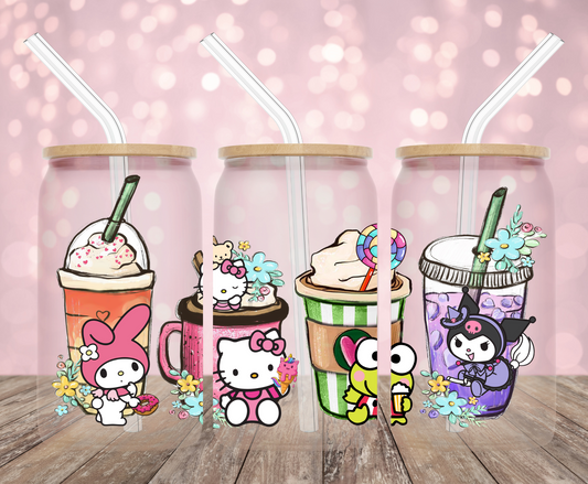 Kawaii Spring Latte UV DTF Wrap