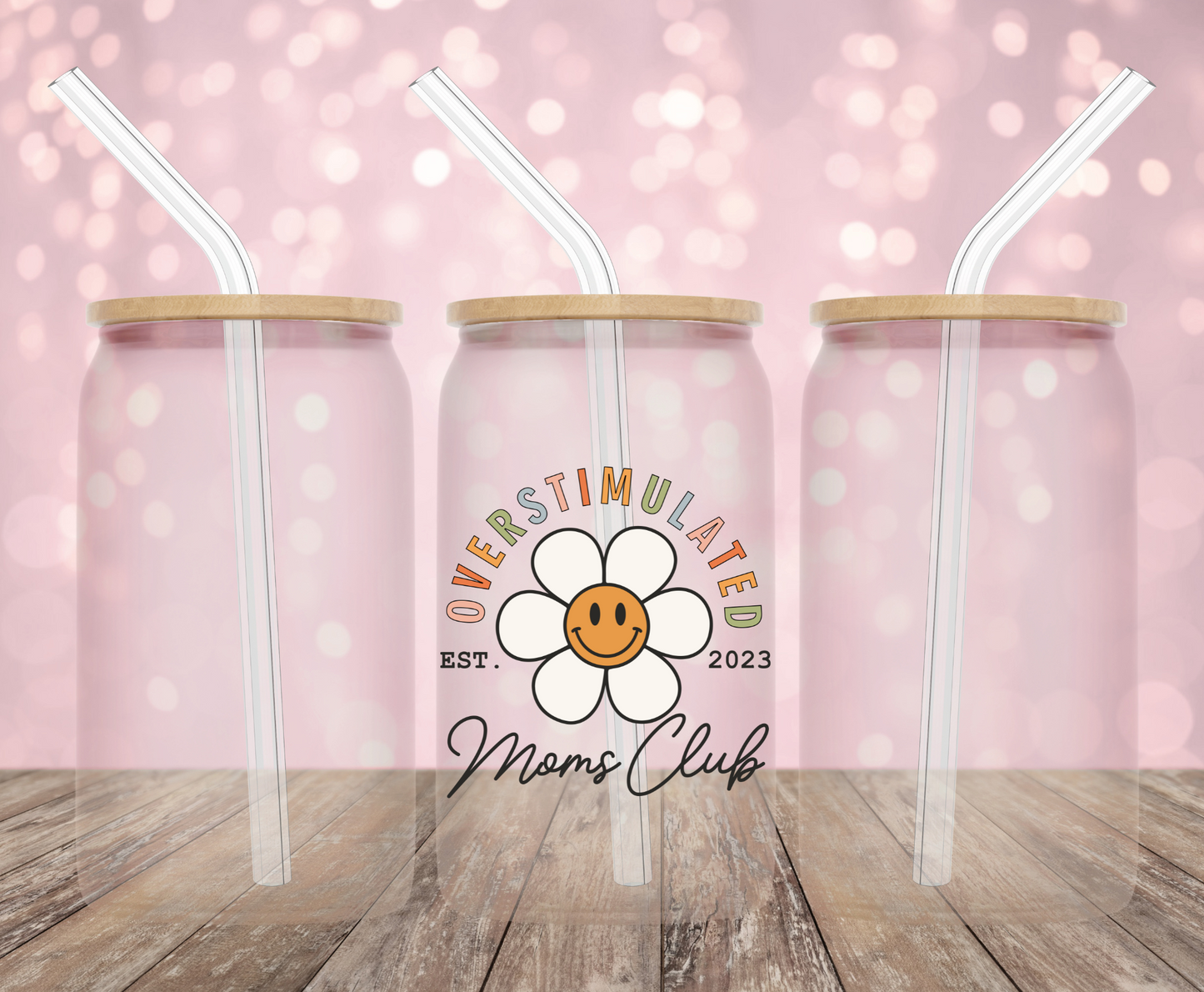 Over Stimulated Moms Club UV DTF Decal