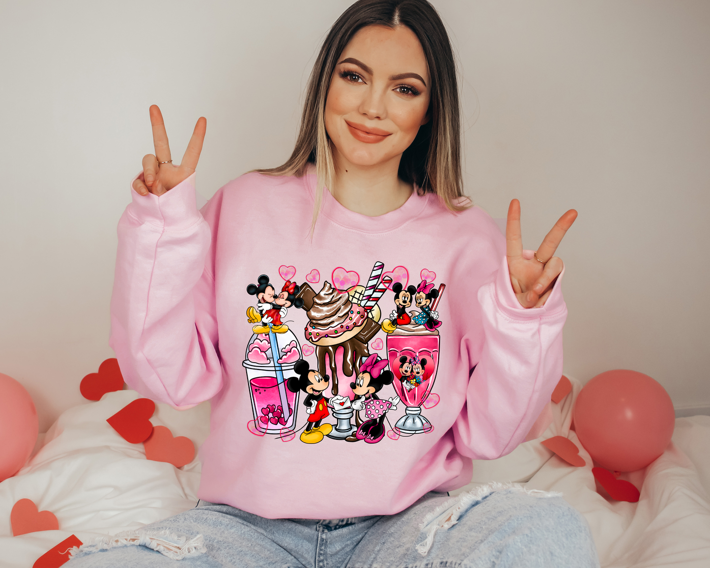 Magic Mouse Love Lattes DTF Transfer