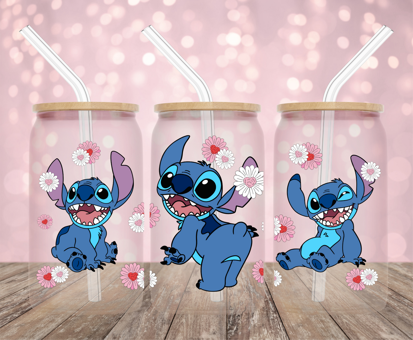 Alien Spring Flowers UV DTF Wrap