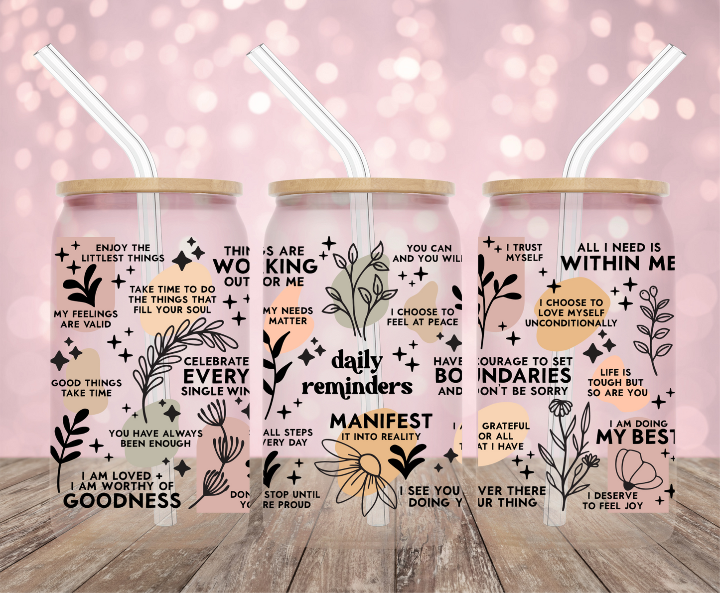 Daily Reminders UV DTF Wrap