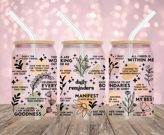 Daily Reminders UV DTF Wrap