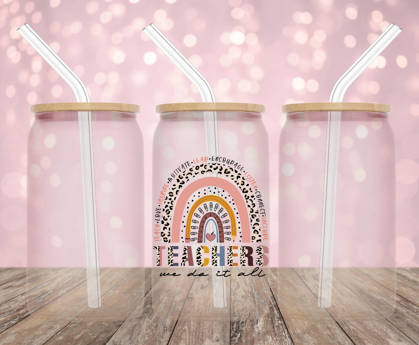 Teacher Love UV DTF Decal