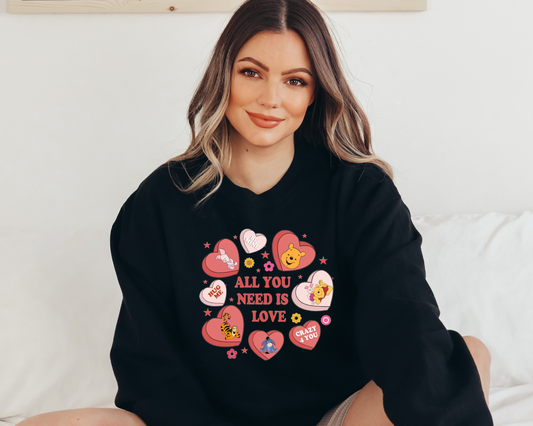 Bear Love Is All You Need Crewneck